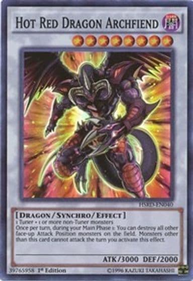 Hot Red Dragon Archfiend High-Speed Riders Yu-Gi-Oh! card