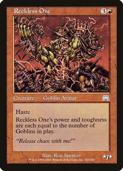 Reckless One Onslaught Magic card