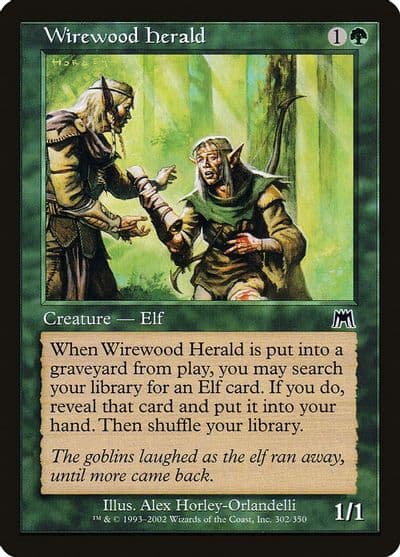 Wirewood Herald Onslaught Magic card