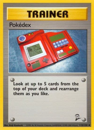 Pokedex Base Set 2 Pokemon card
