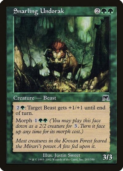 Snarling Undorak Onslaught Magic card
