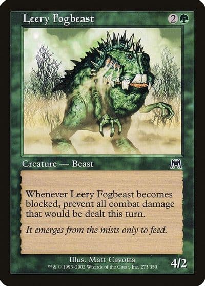 Leery Fogbeast Onslaught Magic card