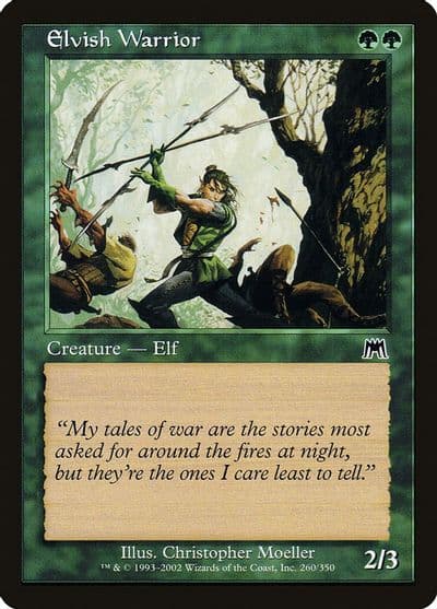 Elvish Warrior Onslaught Magic card