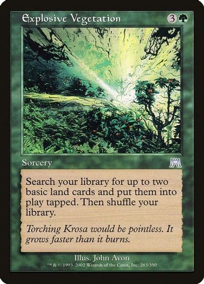 Explosive Vegetation Onslaught Magic card