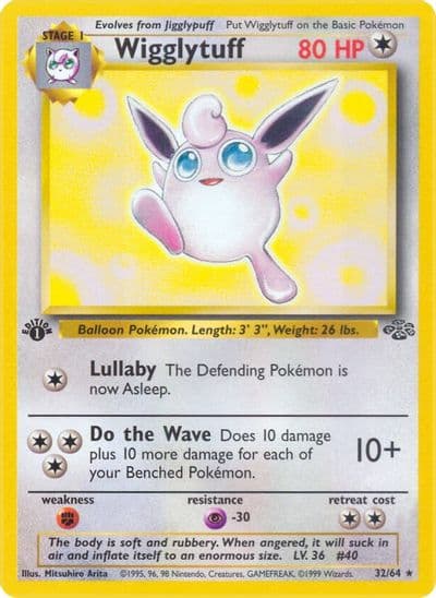 Wigglytuff (32) Jungle Pokemon card