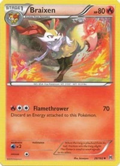 Braixen XY - BREAKthrough Pokemon card