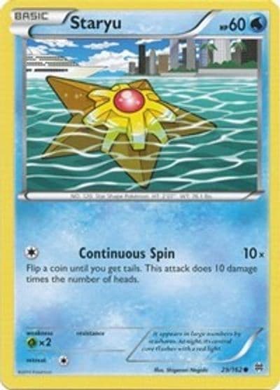 Staryu XY - BREAKthrough Pokemon card