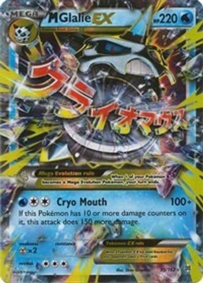 M Glalie EX XY - BREAKthrough Pokemon card