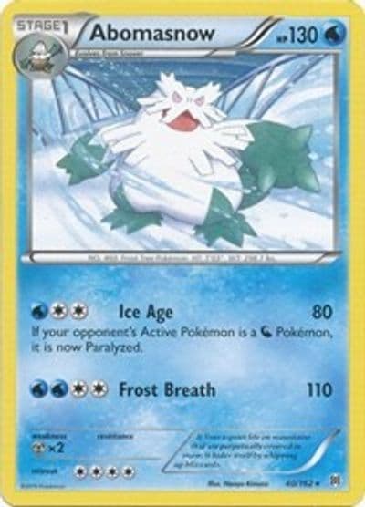 Abomasnow XY - BREAKthrough Pokemon card
