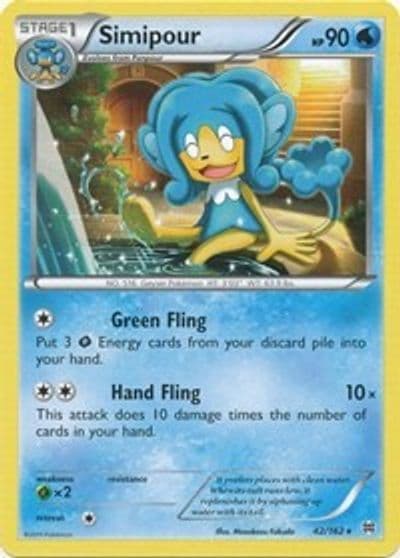 Simipour XY - BREAKthrough Pokemon card