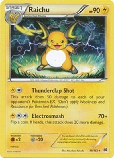 Raichu XY - BREAKthrough Pokemon card