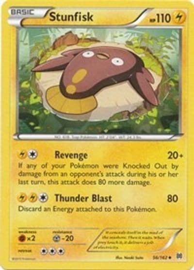 Stunfisk XY - BREAKthrough Pokemon card