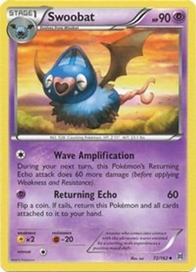 Swoobat XY - BREAKthrough Pokemon card