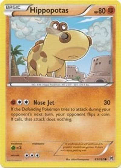 Hippopotas XY - BREAKthrough Pokemon card