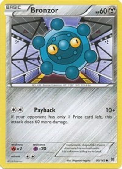 Bronzor XY - BREAKthrough Pokemon card