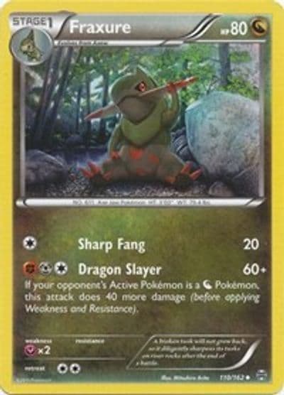 Fraxure XY - BREAKthrough Pokemon card