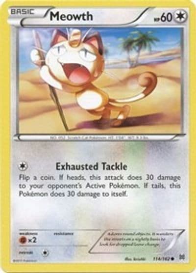 Meowth XY - BREAKthrough Pokemon card