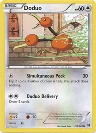Doduo (115) XY - BREAKthrough Pokemon card