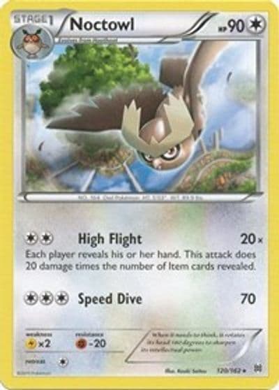 Noctowl XY - BREAKthrough Pokemon card