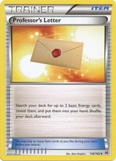 Professor's Letter XY - BREAKthrough Pokemon card