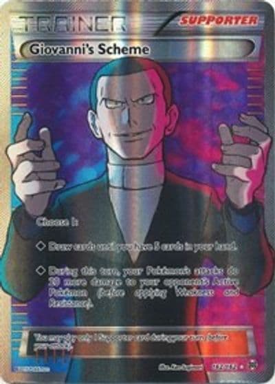 Giovanni's Scheme (Full Art) XY - BREAKthrough Pokemon card