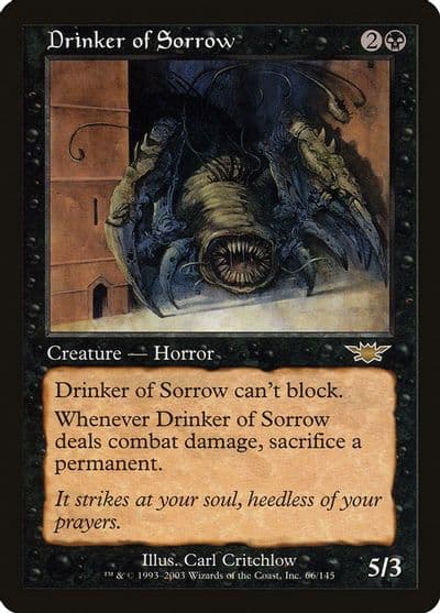 Drinker of Sorrow Legions Magic card