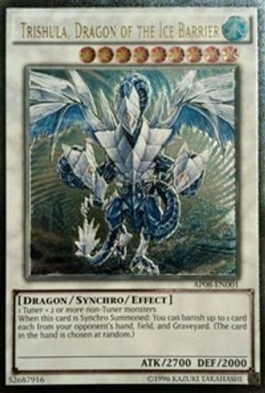 Trishula Dragon of the Ice Barrier UTR Astral Pack 8 Yu-Gi-Oh! card