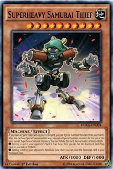 Superheavy Samurai Thief Dimension of Chaos Yu-Gi-Oh! card