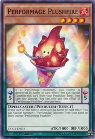 Performage Plushfire Dimension of Chaos Yu-Gi-Oh! card