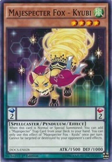 Majespecter Fox Kyubi Dimension of Chaos Yu-Gi-Oh! card