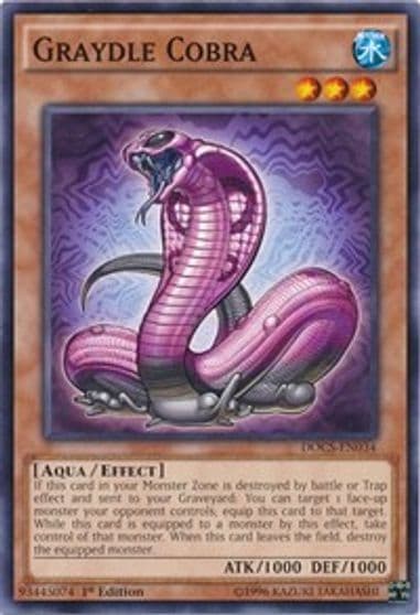 Graydle Cobra Dimension of Chaos Yu-Gi-Oh! card