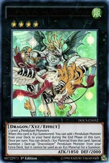 Majester Paladin the Ascending Dracoslayer Dimension of Chaos Yu-Gi-Oh! card