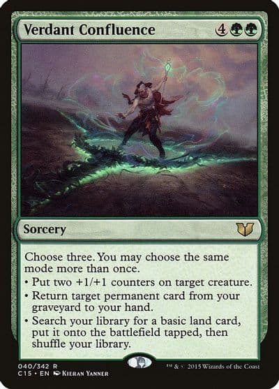 Verdant Confluence Commander 2015 Magic card