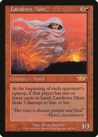 Lavaborn Muse Legions Magic card