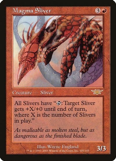Magma Sliver Legions Magic card