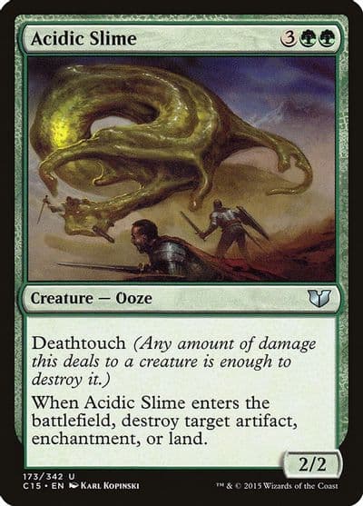 Acidic Slime Commander 2015 Magic card