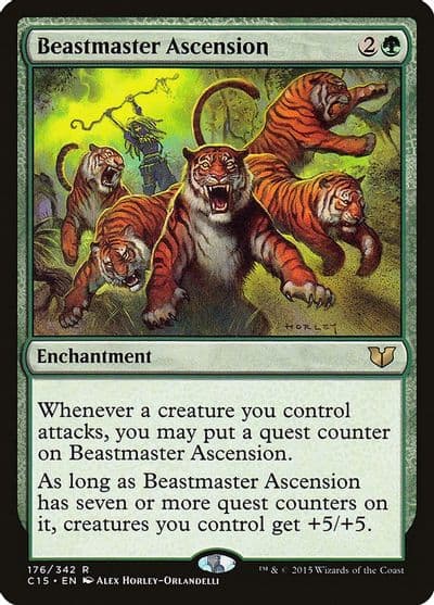 Beastmaster Ascension Commander 2015 Magic card