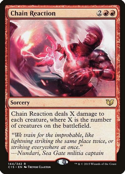 Chain Reaction Commander 2015 Magic card