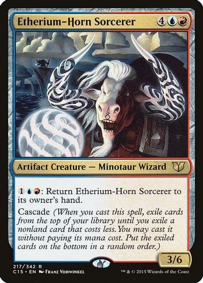 Etherium Horn Sorcerer Commander 2015 Magic card