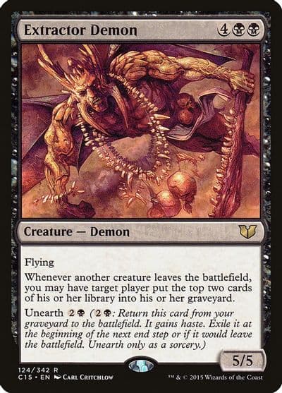 Extractor Demon Commander 2015 Magic card