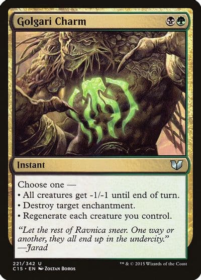 Golgari Charm Commander 2015 Magic card