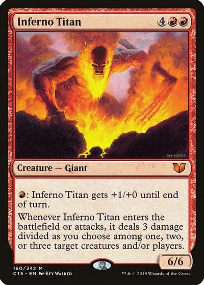 Inferno Titan Commander 2015 Magic card