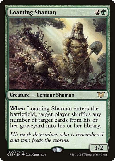 Loaming Shaman Commander 2015 Magic card