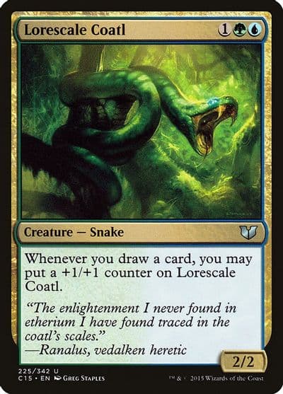 Lorescale Coatl Commander 2015 Magic card