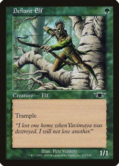 Defiant Elf Legions Magic card
