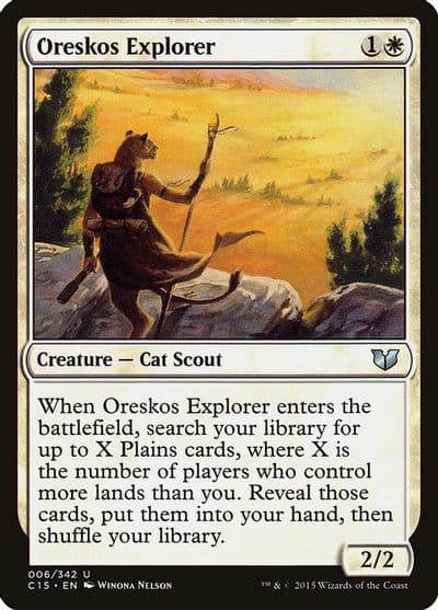 Oreskos Explorer Commander 2015 Magic card