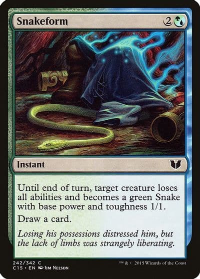 Snakeform Commander 2015 Magic card