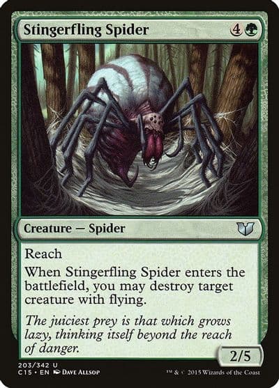 Stingerfling Spider Commander 2015 Magic card