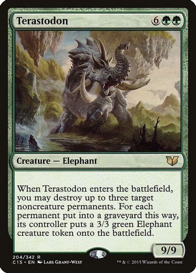Terastodon Commander 2015 Magic card