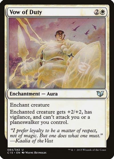Vow of Duty Commander 2015 Magic card